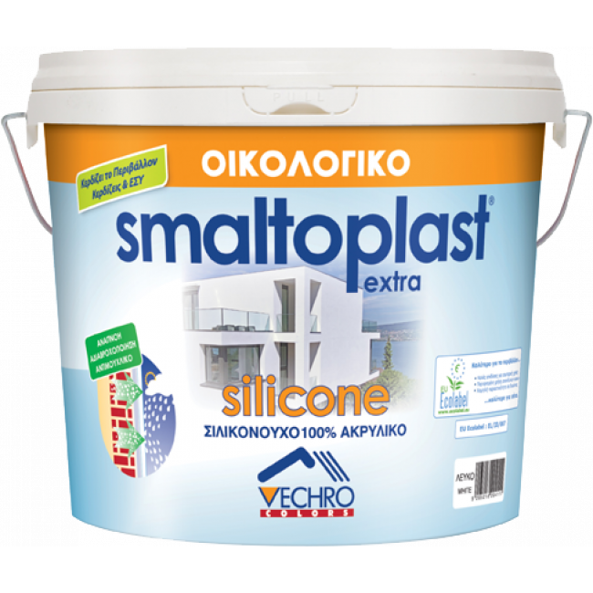SMALTOPLAST силиконова 100% - 3л Боя за боядисване на профили